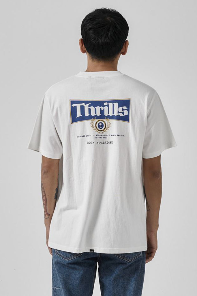 Thrills King of Thrills Merch Fit Pocket Tee - Dirty White - Harry and Her