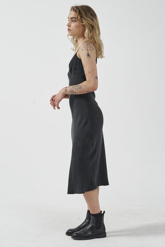 Thrills Nina Slip Dress Antique Black