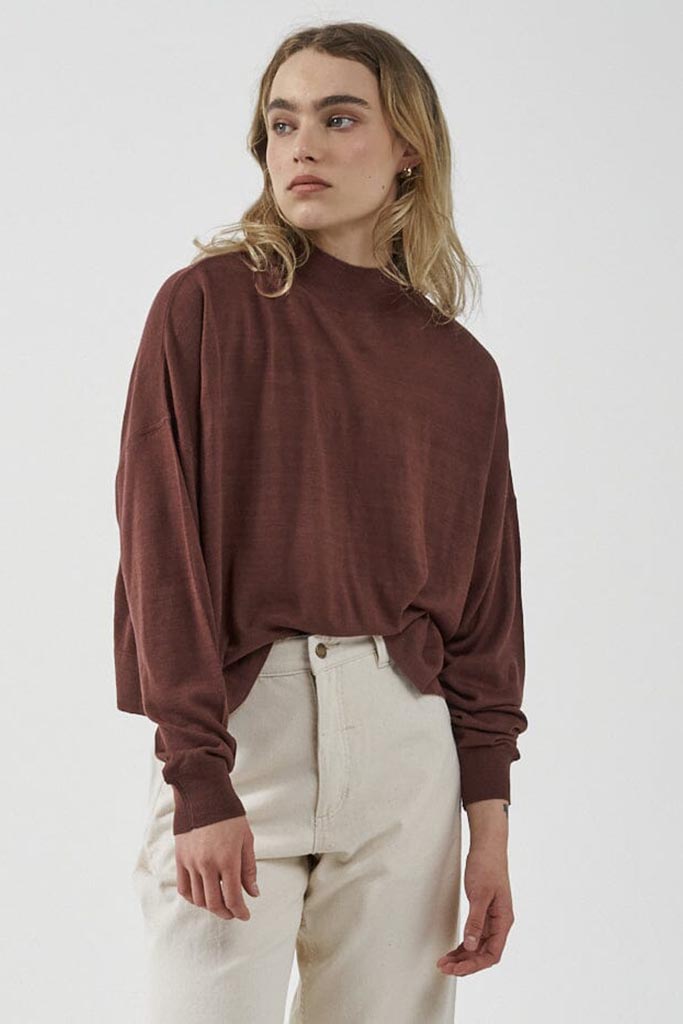 Thrills Pause Knit Pullover Port