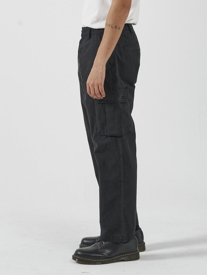 Thrills Slacker Union Cargo Pant Black