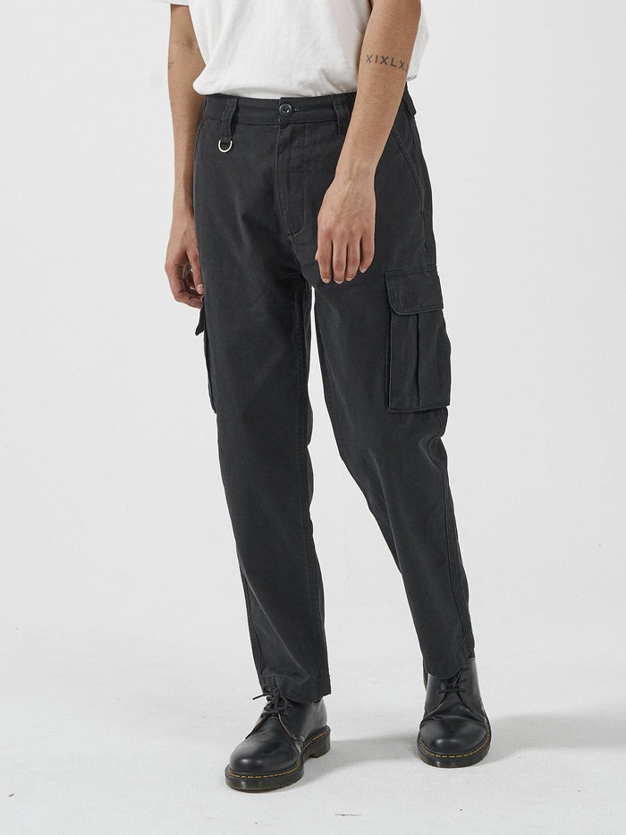 Thrills Slacker Union Cargo Pant Black