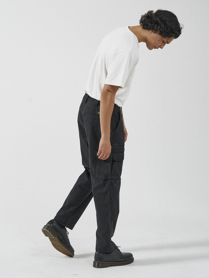 Thrills Slacker Union Cargo Pant Black