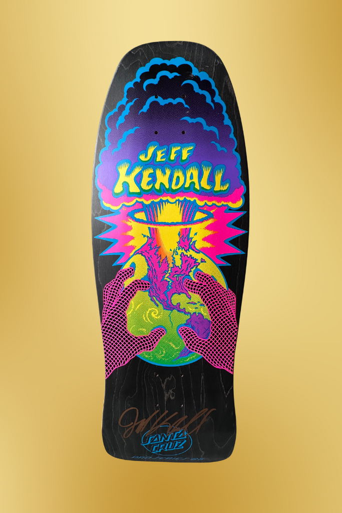 SIGNED by JEFF KENDALL : Santa Cruz Kendall End Of The World Reissue 10.0x29.7in