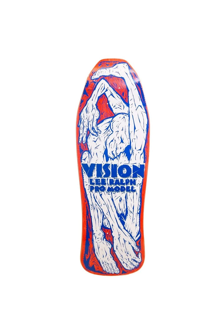 Vision Lee Ralph Modern Concave Red Stain / White Deck Deck 10.25&quot;