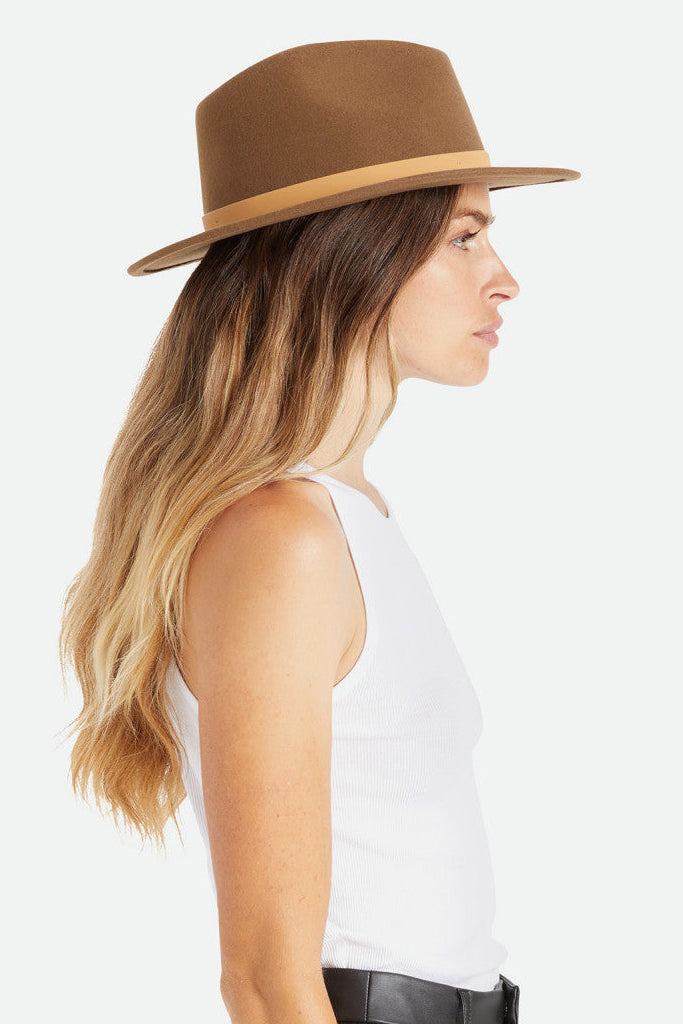 Brixton Messer Fedora Desert Palm Natural Harry and Her