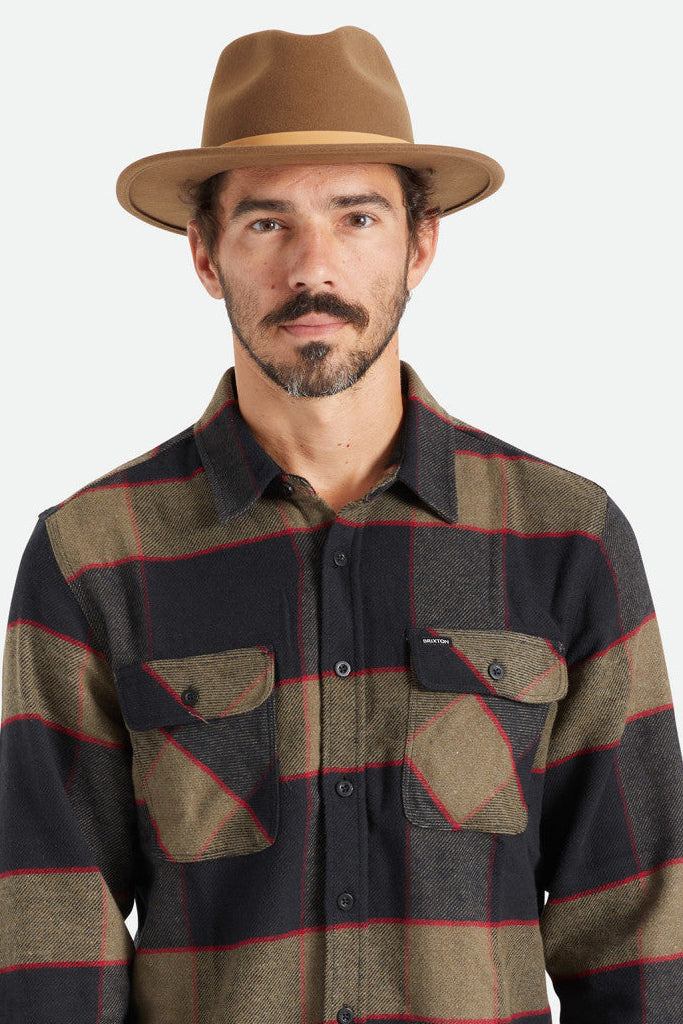 Brixton Messer Fedora Desert Palm/Natural