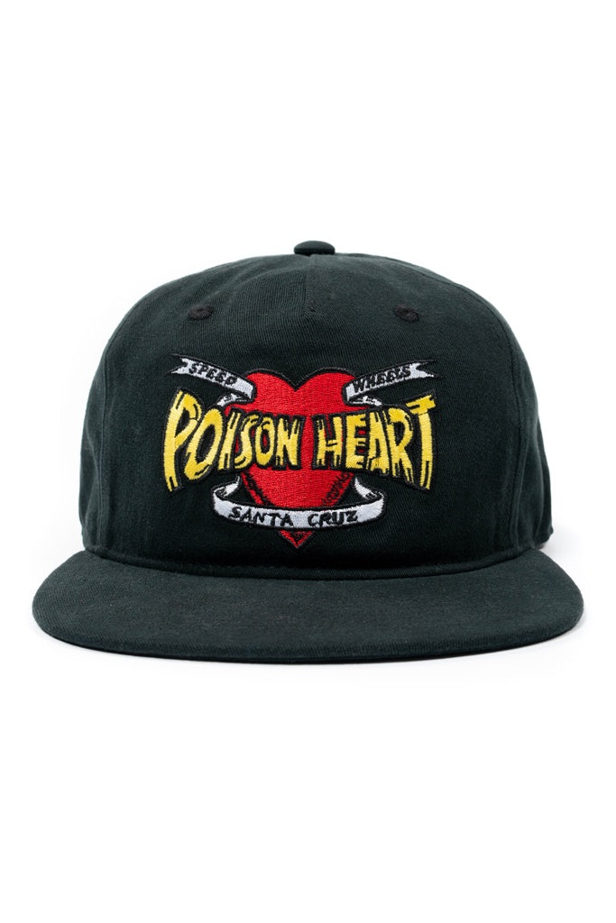 Santa Cruz Bullet Posion Heart SnapBack Black