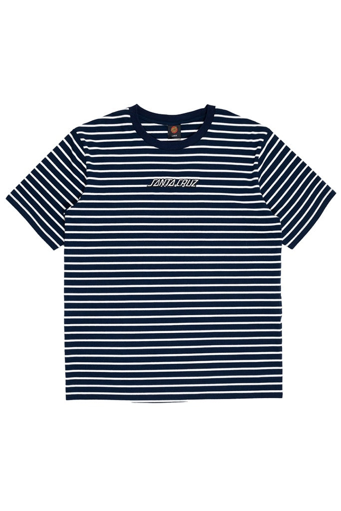 Santa Cruz Classic Strip Stripe Tee Navy