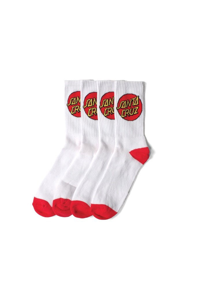 Santa Cruz Cruz Sock 4PR WHITE