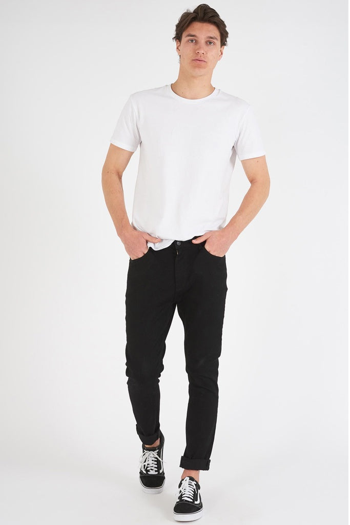 Abrand Dropped Slim Jean Black