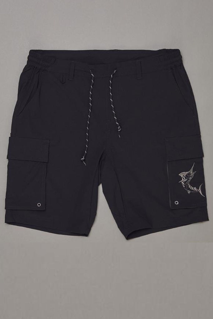 Just Another Fisherman Angler Tech Cargo Shorts Black