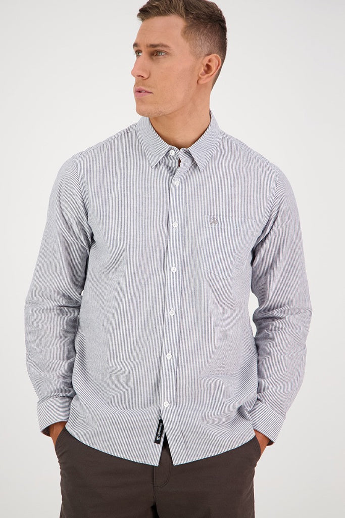 Swanndri Carillo Beach L/S Shirt Grey