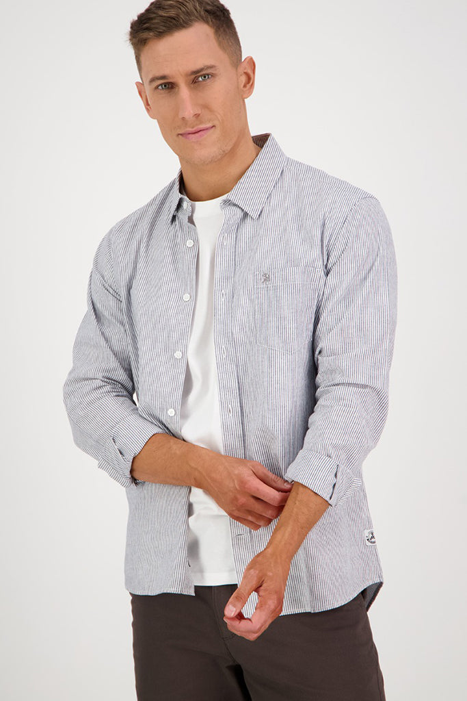 Swanndri Carillo Beach L/S Shirt Grey