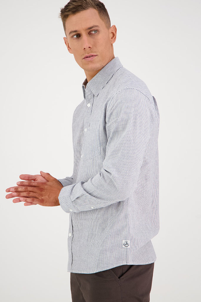 Swanndri Carillo Beach L/S Shirt Grey